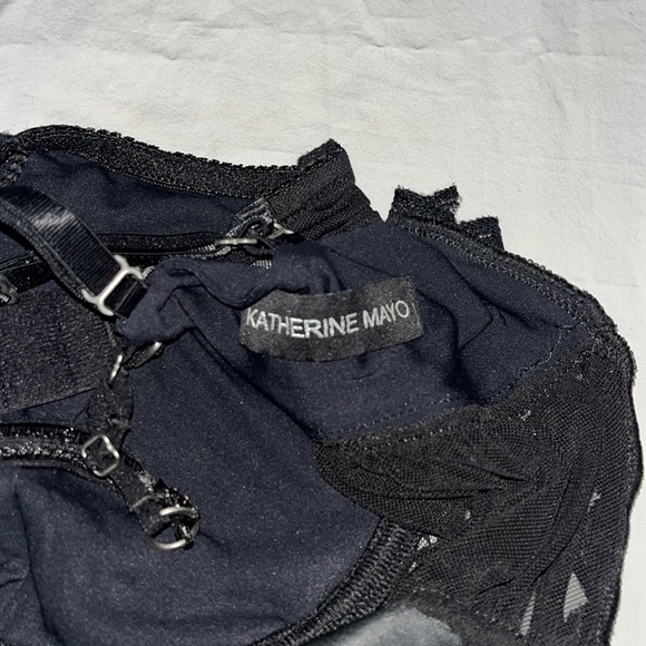 Katherine Mayo Black Lace Top Tank Top For Women Size Small - Picture 3 of 5